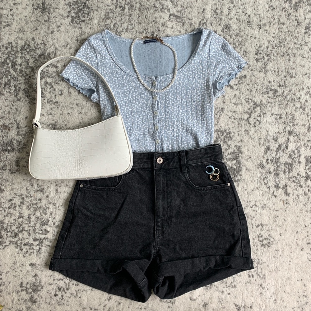 Blue Brandy Floral Zelly Top